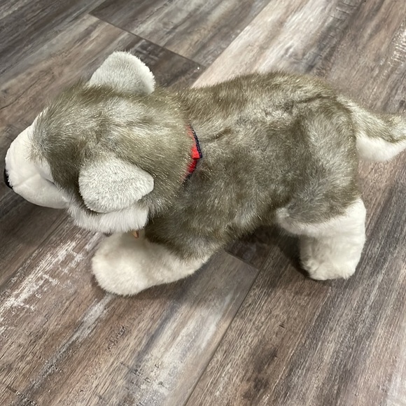 SIBERIAN HUSKY retired BUILD A BEAR workshop babw bab puppy PLUSH dog WOLF - Picture 4 of 7